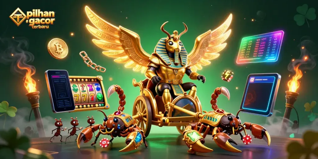 Pilihan slot gacor terbaru yang menarik dengan ilustrasi 3D menarik dari karakter perjudian.