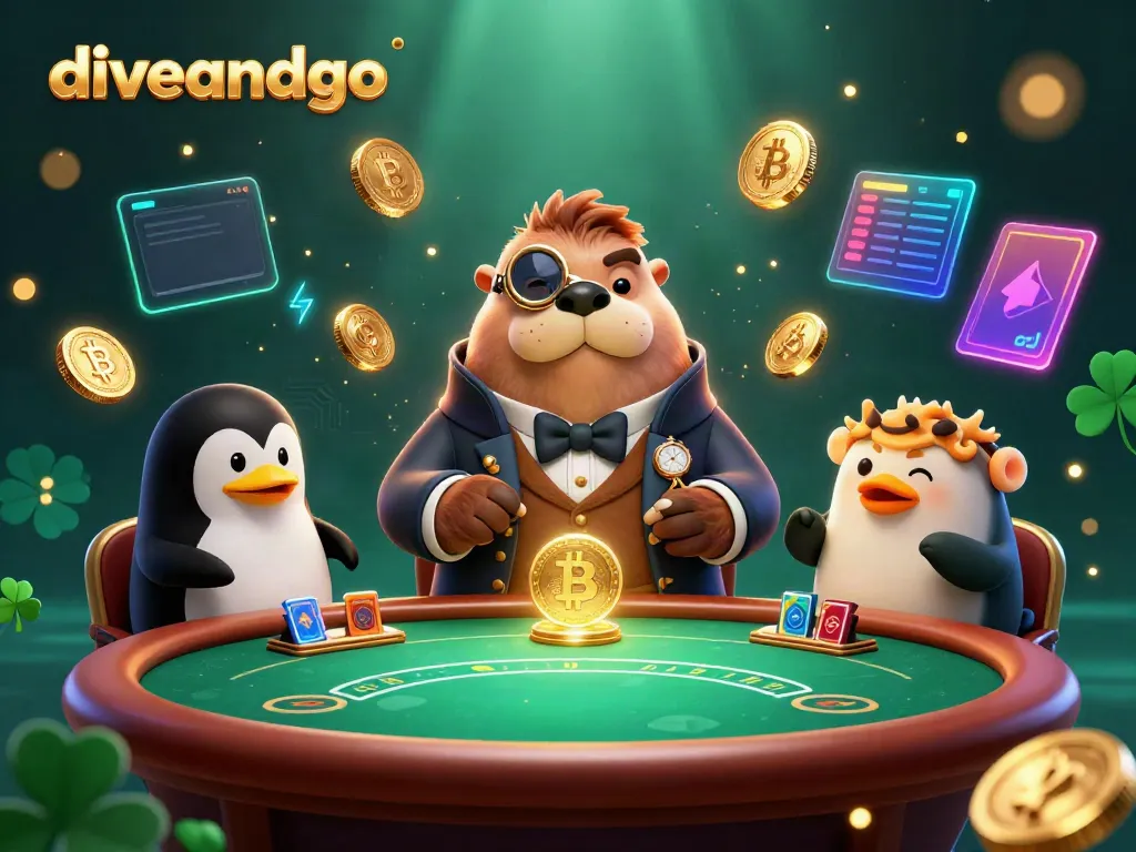 Experience competitive underwater poker with diveandgo, featuring dynamic characters and crypto elements.