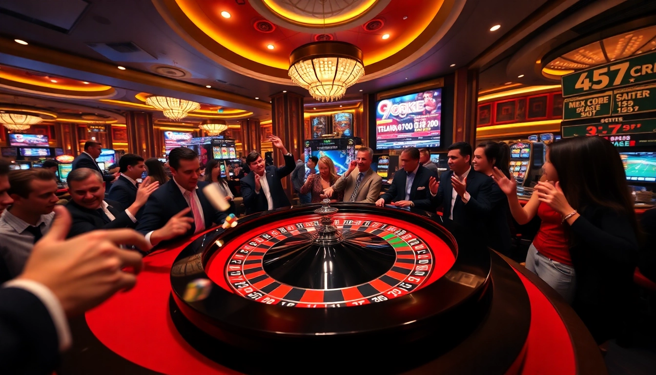 Players enjoying a thrilling game at the 99oke casino with vibrant roulette action.