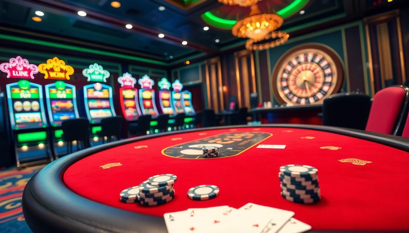 Engaging in high-stakes poker at a luxurious casino, embodying Okking's thrilling gambling experience.