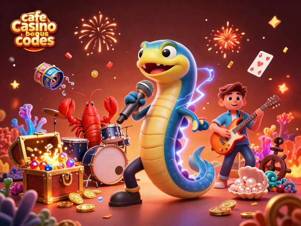 Experience exciting wins with vibrant cafe casino bonus codes in a colorful underwater casino scene.