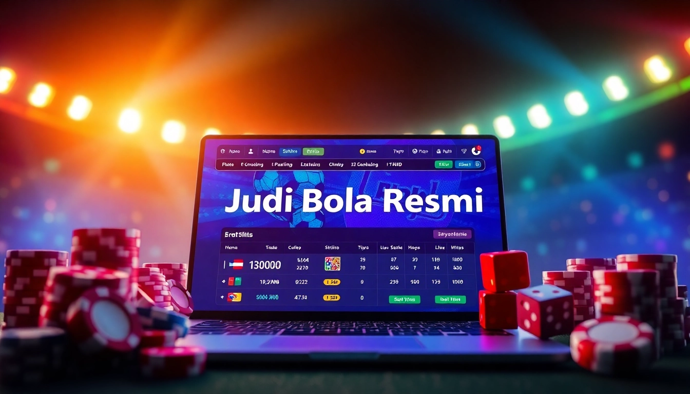 Place your bets confidently on Judi Bola Resmi with an engaging online sports betting interface.