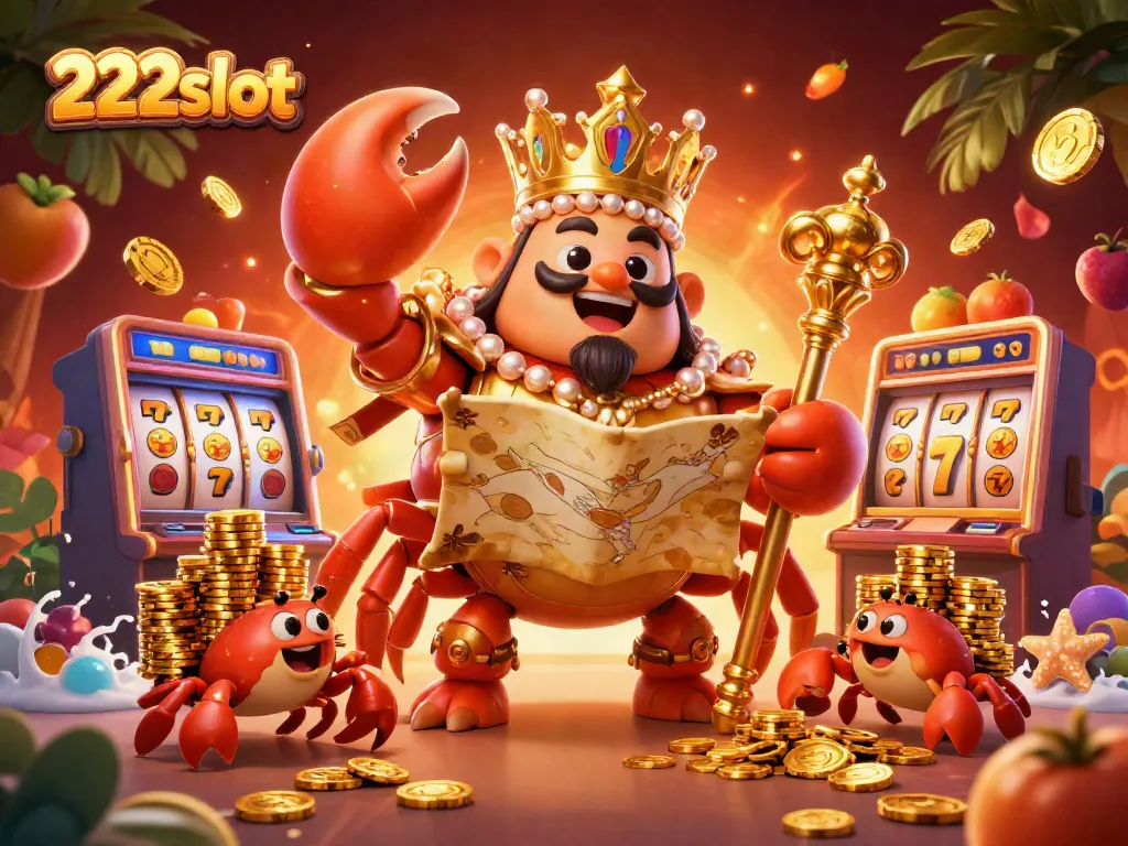 Menangkan jackpot dengan 222slot di dalam dunia kasino mega berwarna-warni dengan kepiting emas raksasa.
