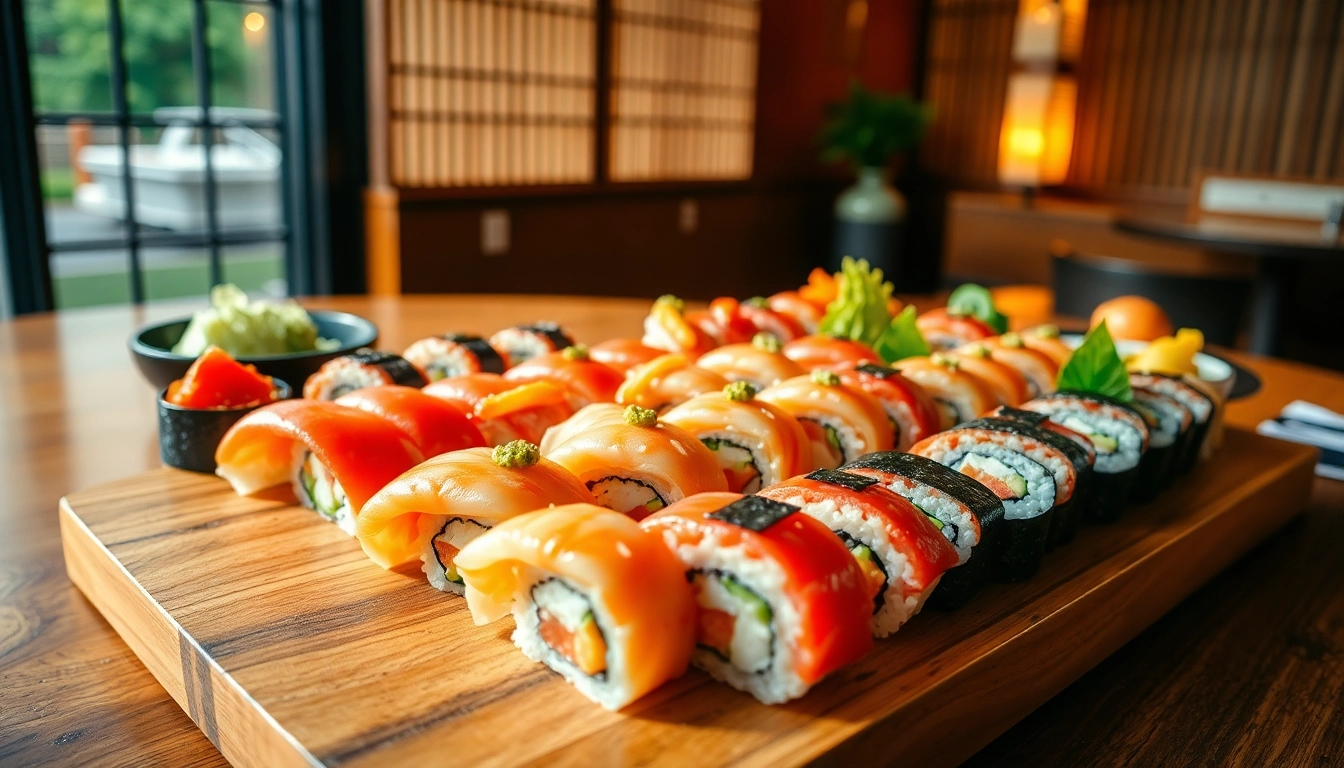 MISTER HOKI offers a vibrant sushi platter showcasing fresh ingredients and artistic presentation.