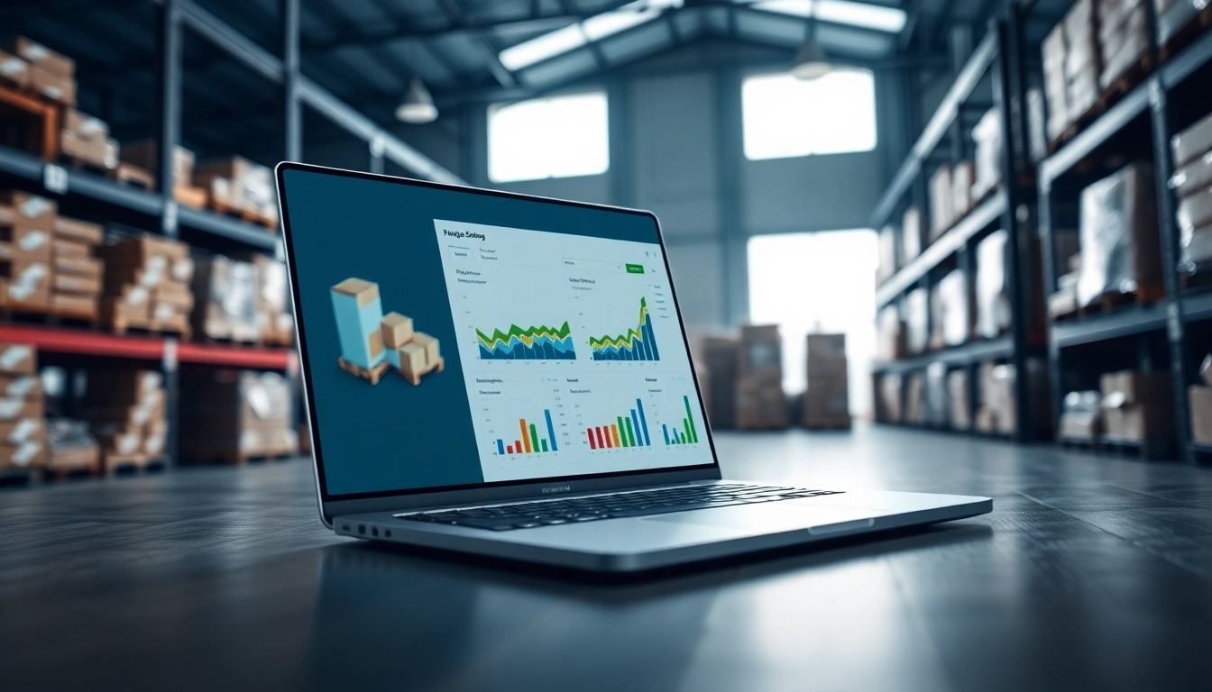 Streamlined view of supply chain management software on a laptop, enhancing operational efficiency.