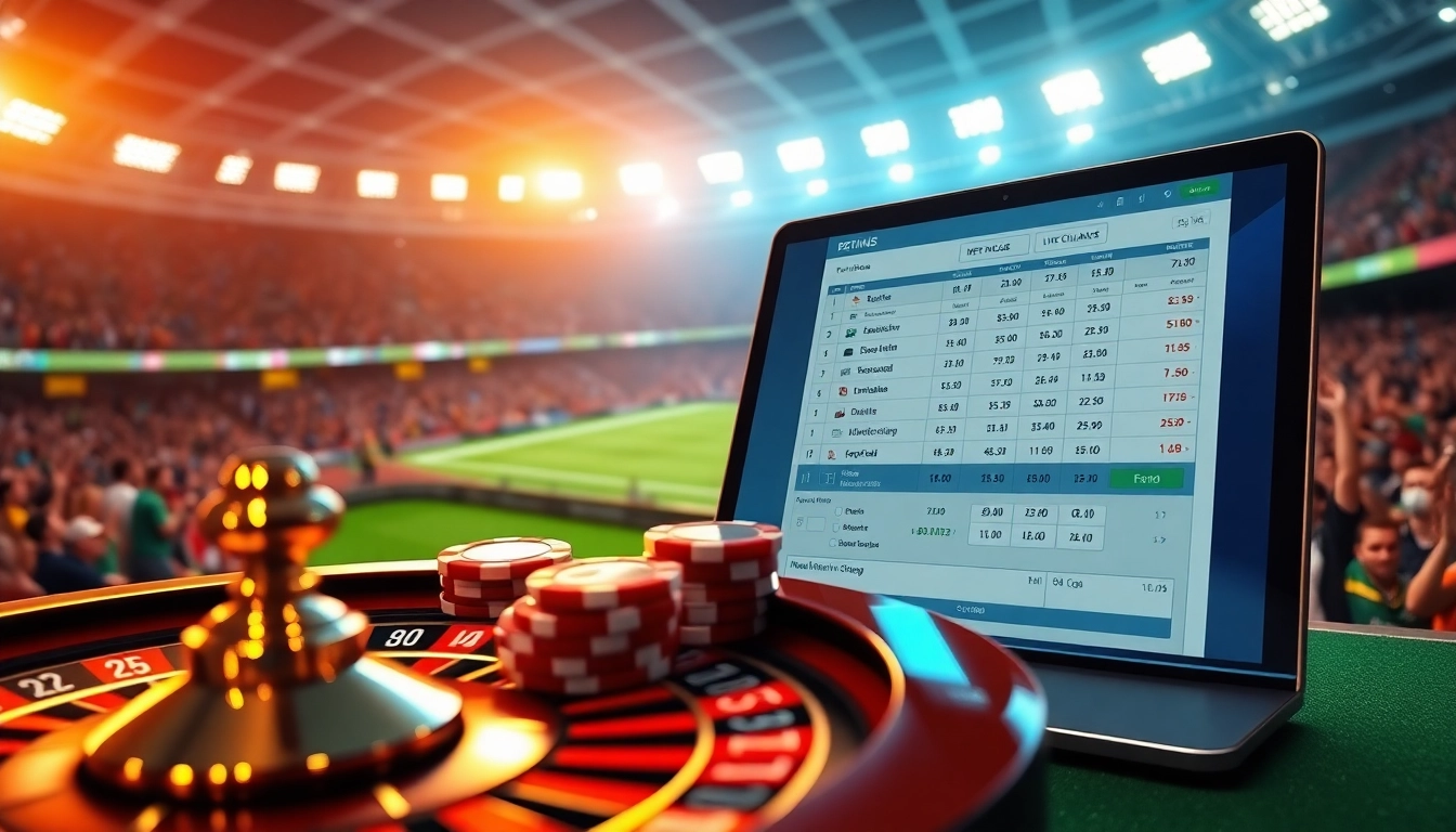 Experience แทงบอล excitement with a vibrant online betting interface capturing a live football match.