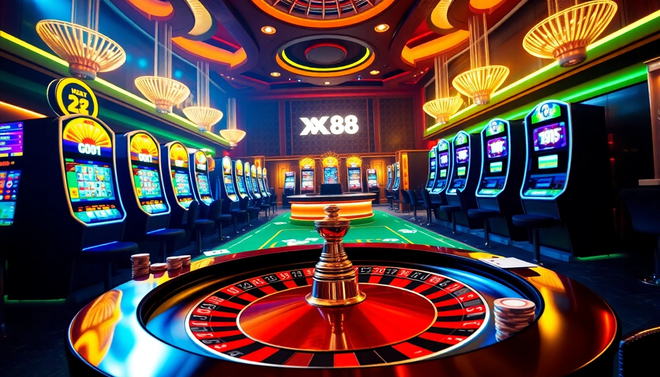 Experience winning at XX88 casino with exciting roulette and dynamic gaming atmosphere.