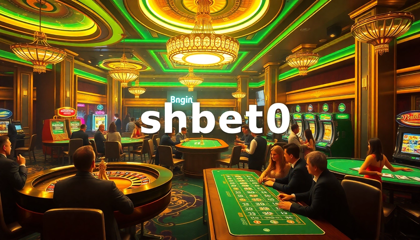 Experience the excitement of gambling at shbet0's luxurious casino atmosphere, featuring poker tables and roulette.
