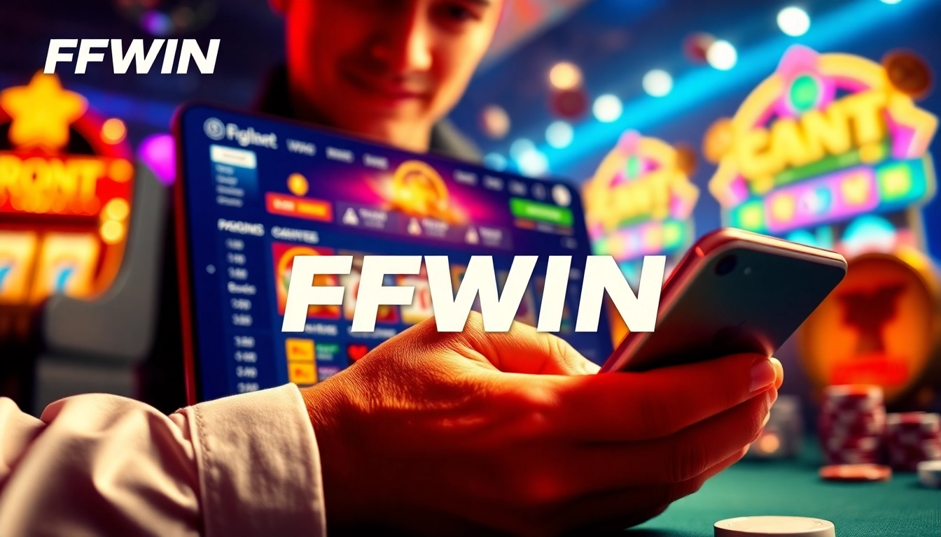 FFWIN online betting platform showcasing user interaction and modern interface.