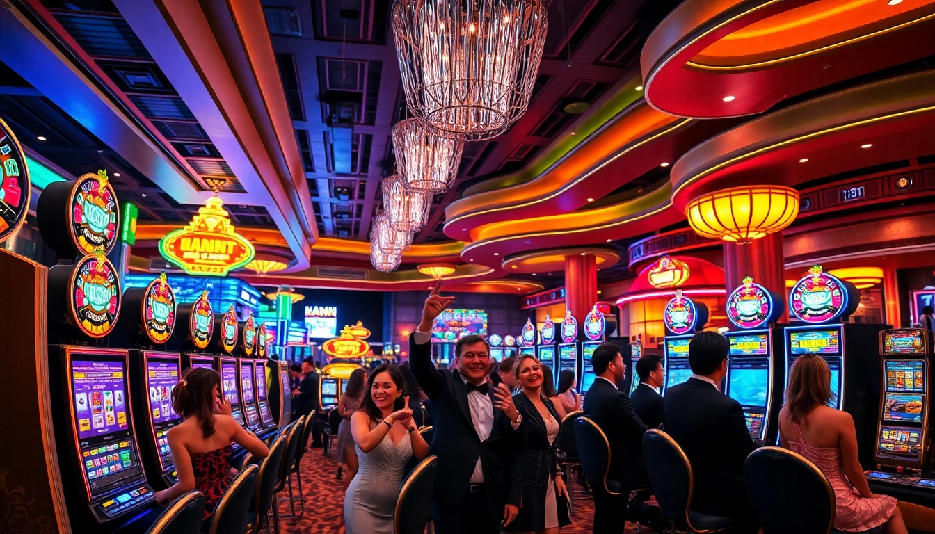 在優塔娛樂城，玩家們慶祝他們的勝利，顯示出現場的活力與奢華。