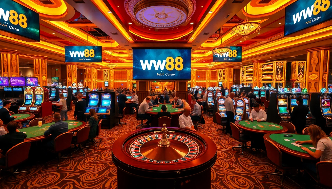 Players enjoying an exciting gaming experience at ww88 casino.