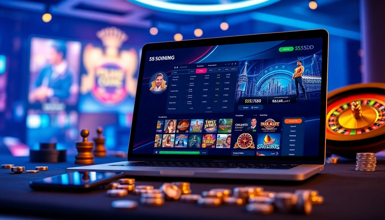 Experience the excitement of 55DD's online betting platform with innovative games and a sleek user interface.