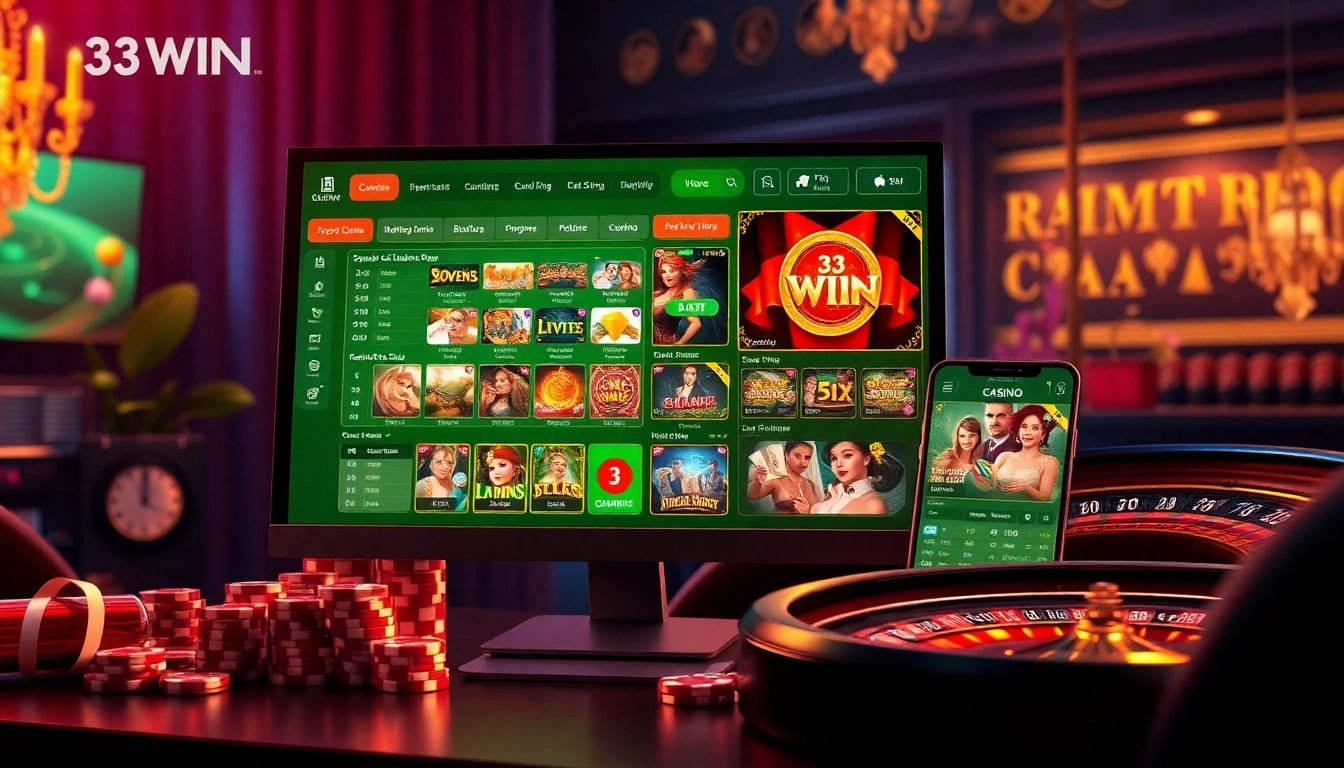 Experience the thrill of high-stakes gaming at Nhà cái 33WIN with online slots and live table games.