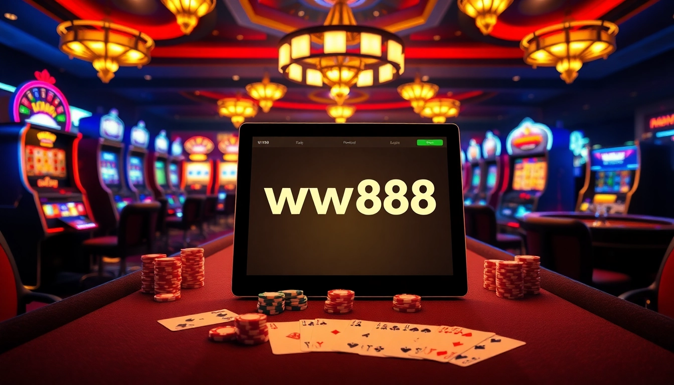 Experience the excitement of ww88 online gambling with vibrant casino elements and modern gaming interfaces.