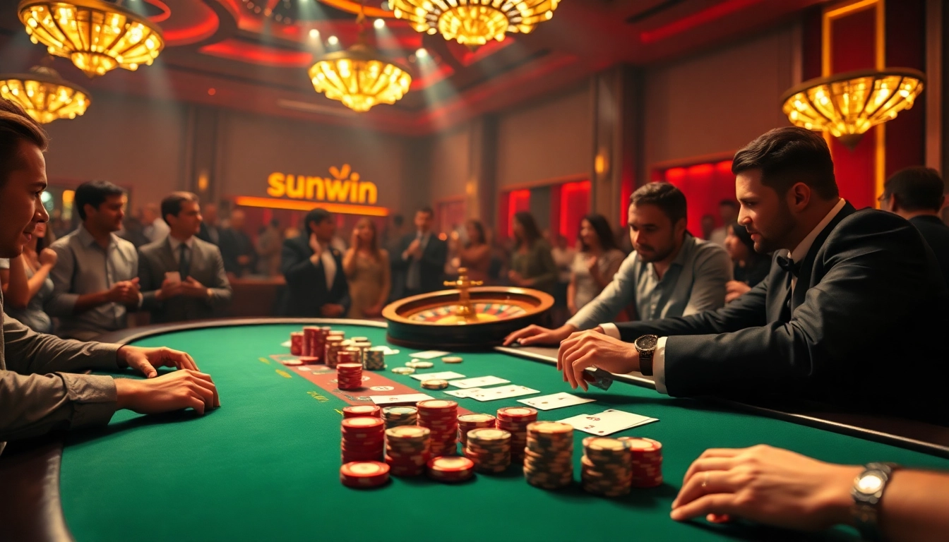 Experience excitement at the sunwin poker table with dynamic gameplay and vibrant atmosphere.