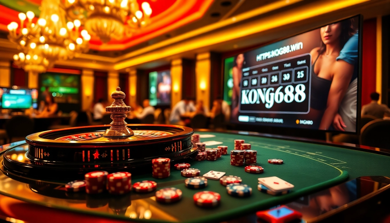 Experience the thrill of winning with a luxurious casino setting that highlights https://kong88.win.