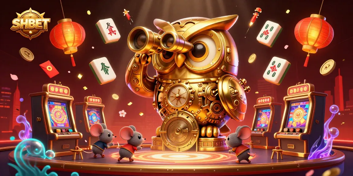 Experience the excitement of SHBET through a vibrant 3D illustration depicting a bustling casino atmosphere