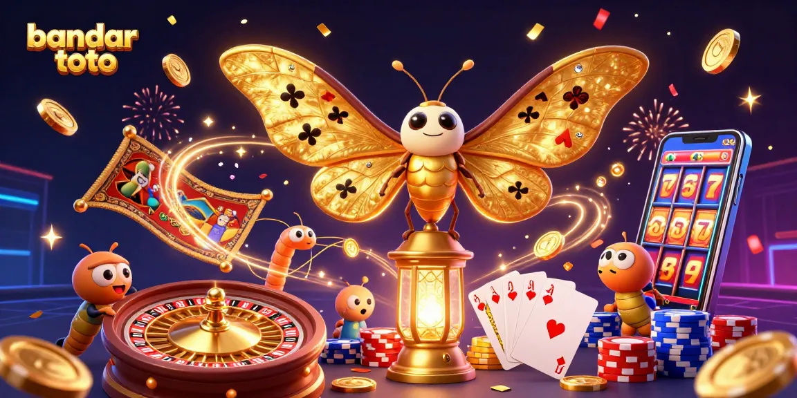 Win exciting jackpots at bandar toto with this vibrant 3D casino illustration featuring golden coins and playing cards.