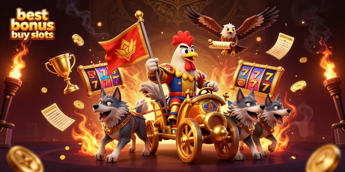 Engage with the best bonus buy slots in a thrilling 3D casino scene featuring dynamic elements.