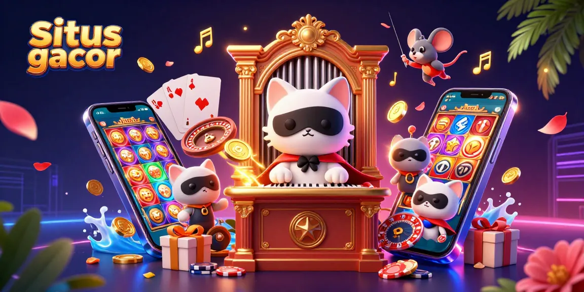 Experience thrilling wins at situs gacor, featuring captivating characters and exciting casino elements.