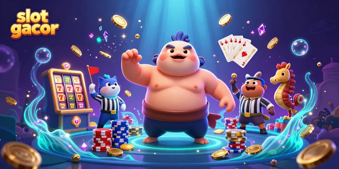Experience the thrill of slot gacor with vibrant characters and winning opportunities in a dynamic underwater scene.