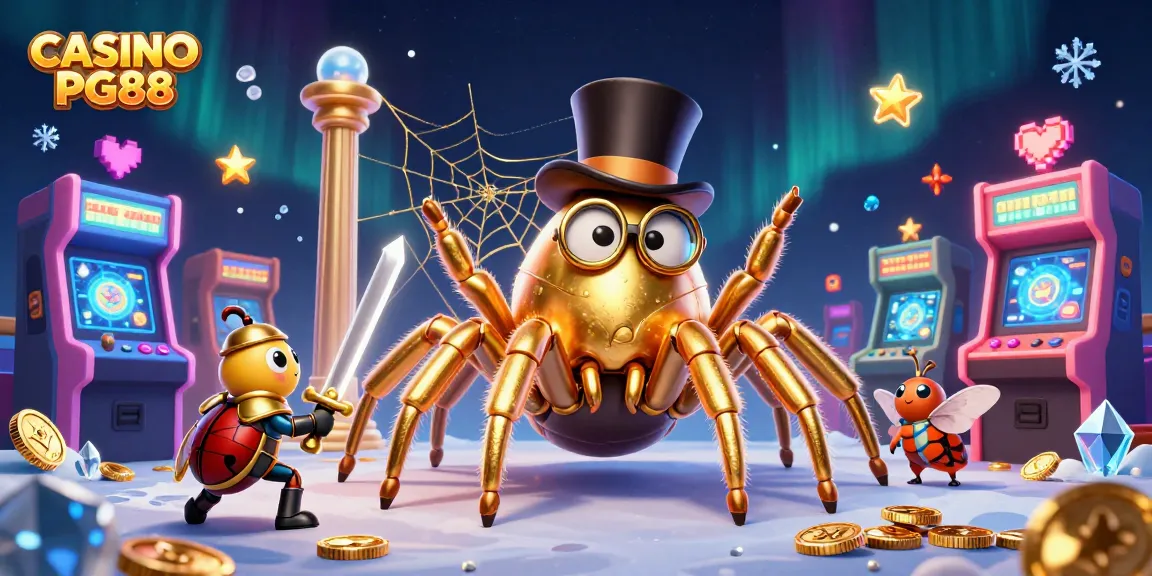Experience the excitement of CASINO PG88 with vibrant characters and gaming elements in a dynamic scene.