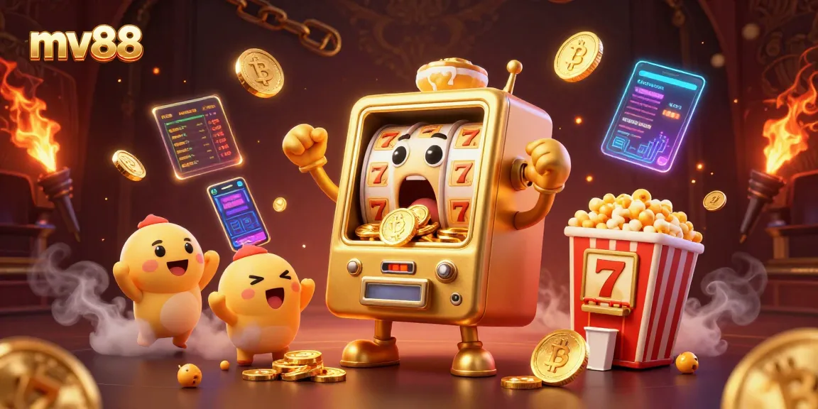 Spin and win at mv88 with our vibrant gaming scene showcasing thrilling jackpot excitement.