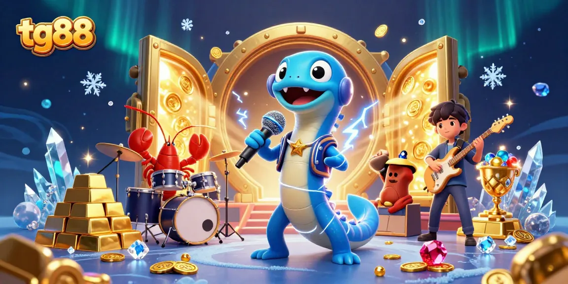 Engage in thrilling tg88 casino games with vibrant characters in a lively underwater setting.