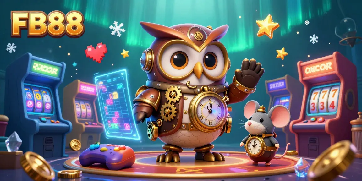 Experience thrilling gameplay at FB88 with an enchanting steampunk casino scene featuring vibrant characters and dynamic game elements.