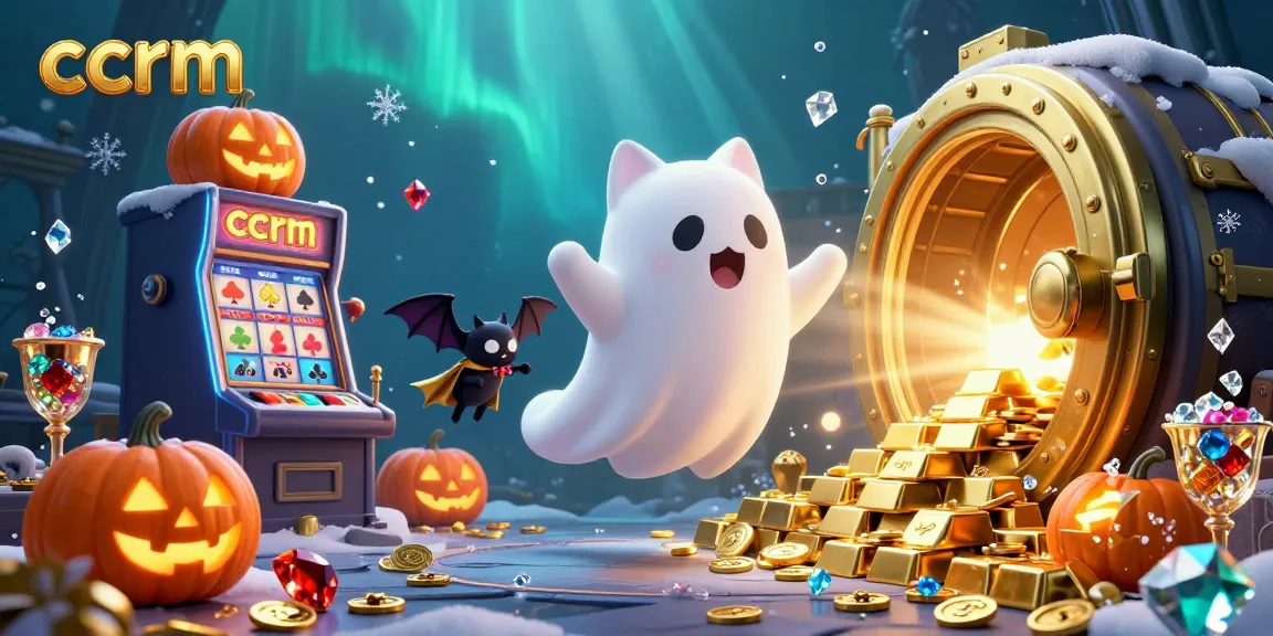 Engage in thrilling gaming at ccrm's haunted casino mansion with a ghost cat and treasures.